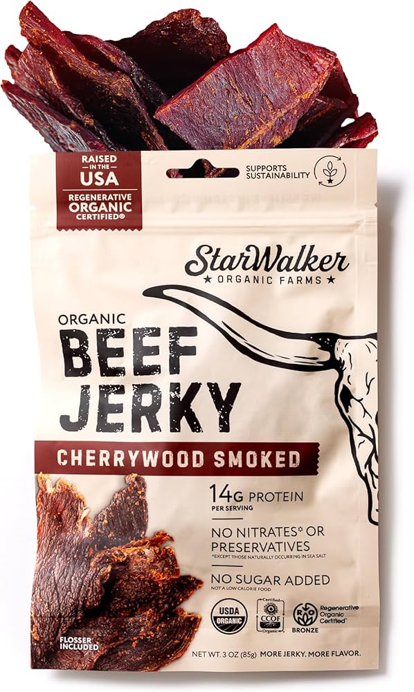 Starwood Organic Farms Cherrywood Smoked Beef Jerky 3oz