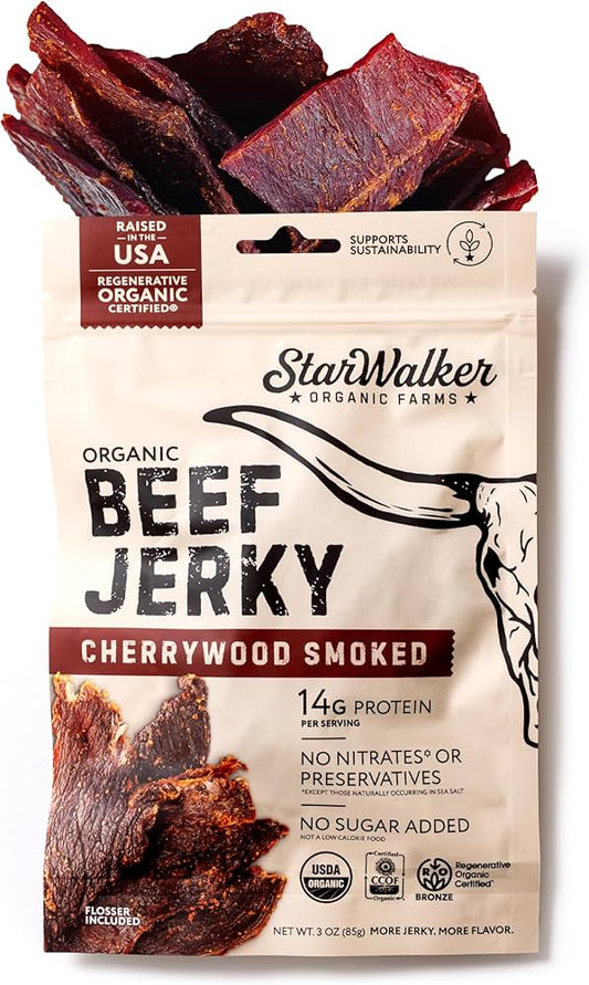 Starwood Organic Farms Cherrywood Smoked Beef Jerky 3oz — Case